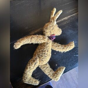 Brown Plush Rabbit Toy handmade